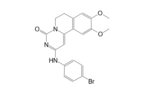 2-(4-bromoanilino)-9,10-dimethoxy-6,7-dihydro-4H-pyrimido[6,1-a]isoquinolin-4-one