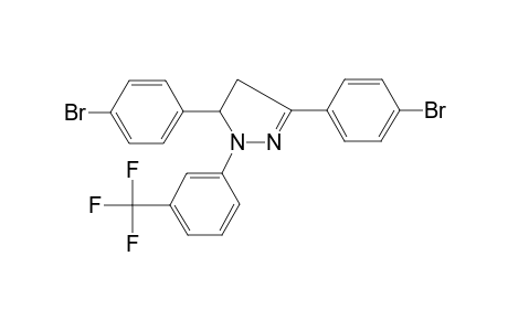 3,5-bis(4-bromophenyl)-1-[3-(trifluoromethyl)phenyl]-4,5-dihydro-1H-pyrazole