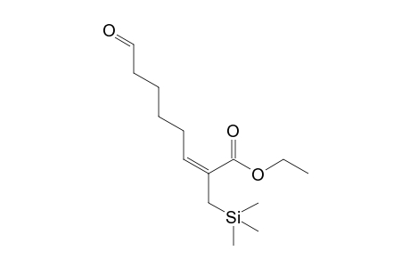 (E)-8-keto-2-(trimethylsilylmethyl)oct-2-enoic acid ethyl ester