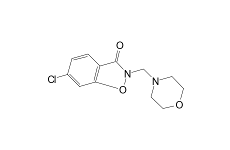 6-chloro-2-(morpholinomethyl)-1,2-benzisoxazolin-3-one