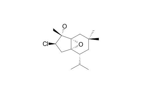 (1S*,5R*,6S*,8R*,9S*)-8-CHLORO-1,6-EPOXY-5-ISOPROPYL-3,3,9-TRIMETHYLBICYCLO-[4.3.0]-NONAN-9-OL