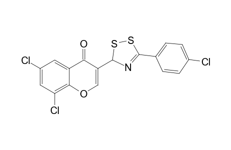 3-[5'-(PARA-CHLORO)-PHENYL-3H-[1,2,4]-DITHIAZOL-3'-YL]-6,8-DICHLORO-4H-CHROMEN-4-ONE