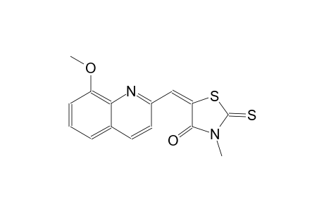 4-thiazolidinone, 5-[(8-methoxy-2-quinolinyl)methylene]-3-methyl-2-thioxo-, (5E)-