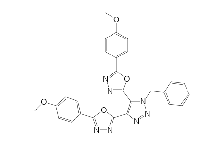 2-(4-Methoxyphenyl)-5-[5-[5-(4-methoxyphenyl)-1,3,4-oxadiazol-2-yl]-1-(phenylmethyl)-1,2,3-triazol-4-yl]-1,3,4-oxadiazole