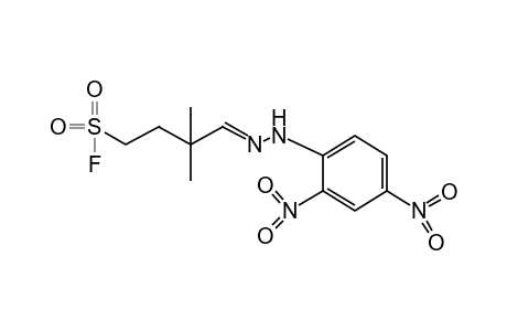 2,2-dimethyl-4-(fluorosulfonyl)butyraldehyde, (2,4-dinitrophenyl)hydrazone