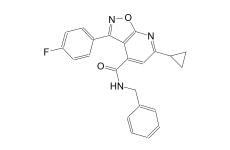 isoxazolo[5,4-b]pyridine-4-carboxamide, 6-cyclopropyl-3-(4-fluorophenyl)-N-(phenylmethyl)-