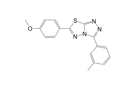 6-(4-methoxyphenyl)-3-(3-methylphenyl)[1,2,4]triazolo[3,4-b][1,3,4]thiadiazole