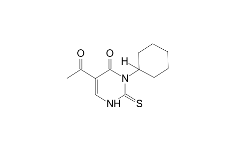 5-acetyl-3-cyclohexyl-2-thiouracil