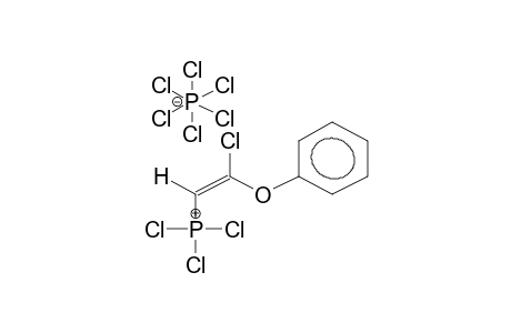 (E)-1-CHLORO-VINYL-PHENYLETHER-TRICHLOROPHOSPHONIUM-HEXACHLOROPHOSPHORATE