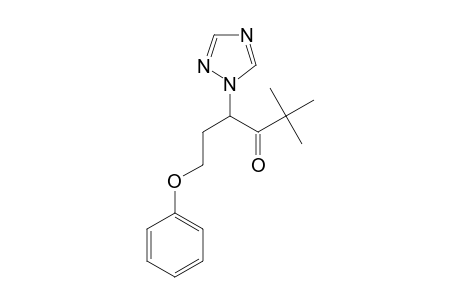 2,2-Dimethyl-4-(1,2,4-triazolyl)-6-phenoxy-3-hexanone