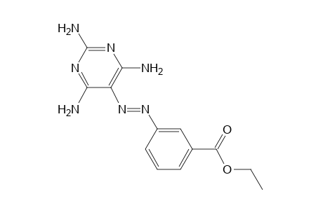 m-[(2,4,6-triaminopyrimidin-5-yl)azo]benzoic acid, ethyl ester