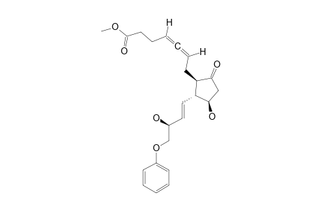 METHYL-(4,5,6S)-7-[(1S,2S,3S)-3-HYDROXY-2-[(E)-(3S)-3-HYDROXY-4-PHENOXY-1-BUTENYL]-5-OXOCYClOPENTYL]-4,5-HEPTADIENOATE