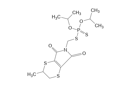 5,6-dihydro-N-(mercaptomethyl)-5-methyl-p-dithiin-2,3-dicarboximide, S-ester with O,O-diisopropyl phosphorodithioate