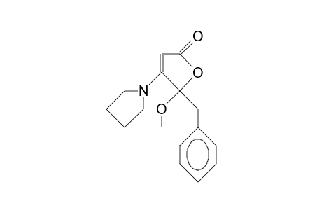 5-Benzyl-5-methoxy-4-(pyrrolidin-1-yl)-furan-2(5H)-one