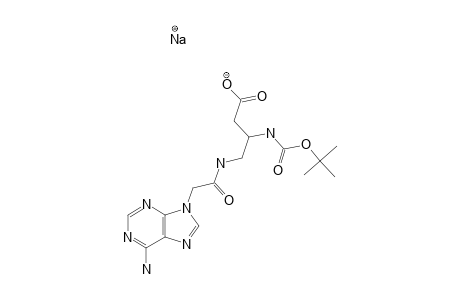 (E)-1-(BOC-AEG)-ADENINE_SODIUM_SALT;MAJOR_ISOMER