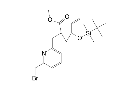 METHYL-1-(6-BROMOMETHYL-PYRIDYL-2-METHYL)-T-2-TERT.-BUTYLDIMETHYLSILOXY-C-2-VINYL-R-1-CYCLOPROPANECARBOXYLATE