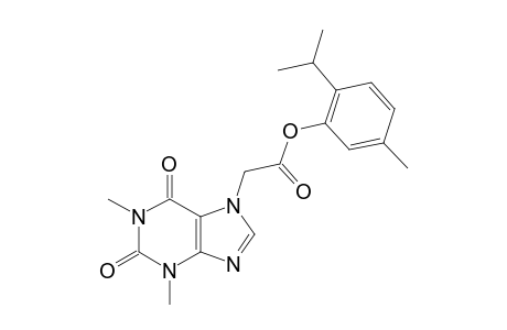 1,3-dimethyl-2,6-dioxo-1,2,3,6-tetrahydropurine-7-acetic acid, thymyl ester