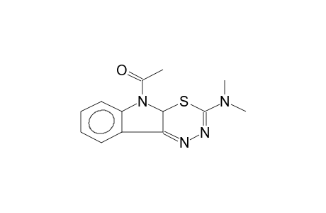 1-(3-dimethylamino-4aH-[1,3,4]thiadiazino[6,5-b]indol-5-yl)ethanone