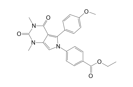 4-[2,4-diketo-5-(4-methoxyphenyl)-1,3-dimethyl-pyrrolo[3,4-d]pyrimidin-6-yl]benzoic acid ethyl ester