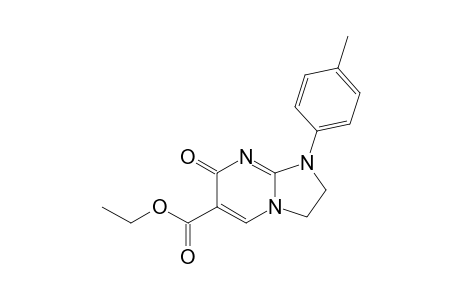 ETHYL-1-(4-METHYLPHENYL)-7(1H)-OXO-2,3-DIHYDROIMIDAZO-[1,2-A]-PYRIMIDINE-6-CARBOXYLATE