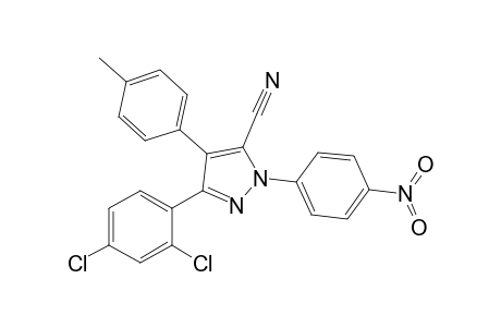 3-(2',4'-Dichlorophenyl)-1-(p-nitrophenyl)-4-(p'-methylphenyl)-1H-pyrazole-5-carbonitrile