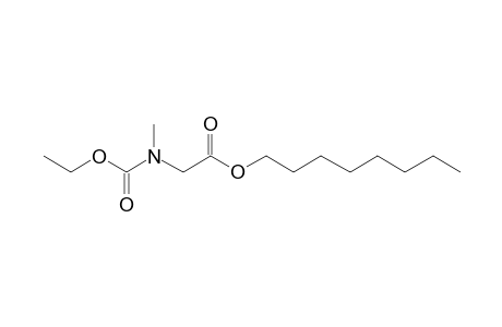 Glycine, N-methyl-N-ethoxycarbonyl-, octyl ester