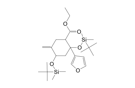 Ethyl (1RS,2SR,4SR)-2,4-Bis(tert-butyldimethylsilyloxy)-2-(3-furyl)-5-methylenecyclohexanecarboxylate