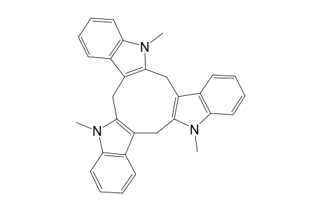 1,4,7-Trihydrocyclononano[2,3-b:5,6-b:8,9-b]tri-1-methylindole