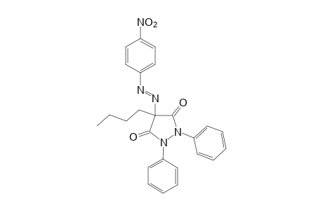 4-butyl-1,2-diphenyl-4-[(p-nitrophenyl)azo]-3,-pyrazolidinedione