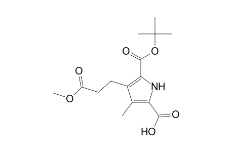 1H-Pyrrole-2,5-dicarboxylic acid, 3-(2-methoxycarbonylethyl)-4-methyl-, 2-t-butyl ester