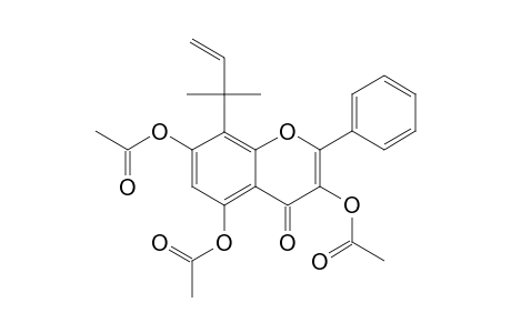 3,5,7-ACETOXY-8-C-(1,1-DIMETHYL-2-PROPEN-1-YL)-FLAVONE