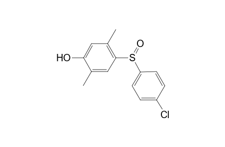 4-(4-Chlorophenyl)sulfinyl-2,5-dimethylphenol