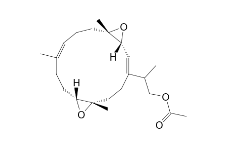 (1E,3R*,4R*,7E,11R*,12R*)-15-(ACETOXYMETHYL)-CEMBrA-3,4:11,12-DIEPOXY-1,7-DIENE