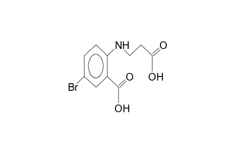 3-(2-carboxy-4-bromophenylamino)propanoic acid