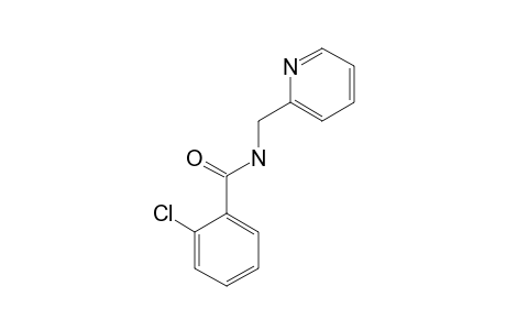 o-chloro-N-[(2-pyridyl)methyl]benzamide