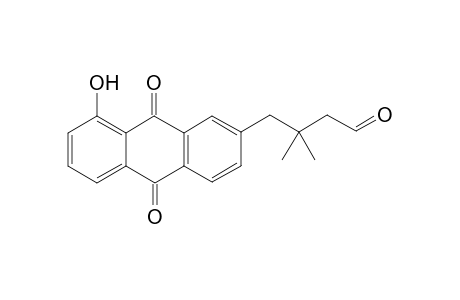 4-( 8'-Hydroxy-9',10'-dioxo-9',10'-dihydroanthracen-2'-yl) - 3,3-dimethylbutanal