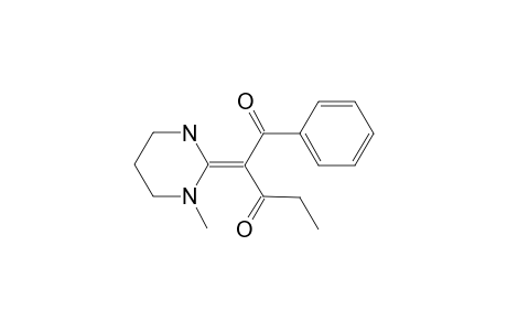 1-Methyl-2-[(benzoyl)(propionyl)methylene)]-hexahydropyrimidine