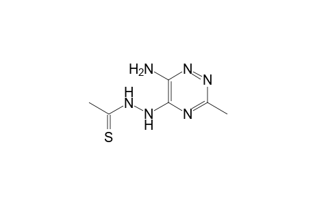 6-Amino-5-(N2-thioacylhydrazino)-3-methyl-1,2,4-triazine