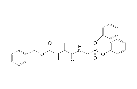 Diphenyl [(2-([(benzyloxy)carbonyl]amino)propanoyl)amino]methylphosphonate