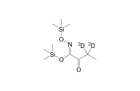 2keto-3,3-D2-butyrate oxime 2TMS