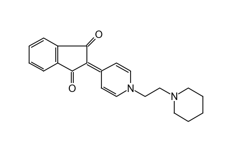 2-[1-(2-piperidinoethyl)-4(1H)-pyridylidene]-1,3-indandione