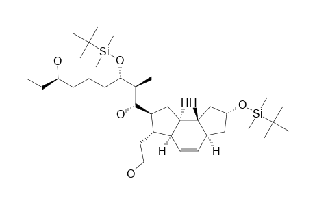 13,14-ALPHA-DIHYDRO-15(S),21(S)-DIHYDROXY-1,21-SECO-A-83543A-AGLYCON-9-ALPHA,17(5)-BIS-O-(TBDMS)-ETHER