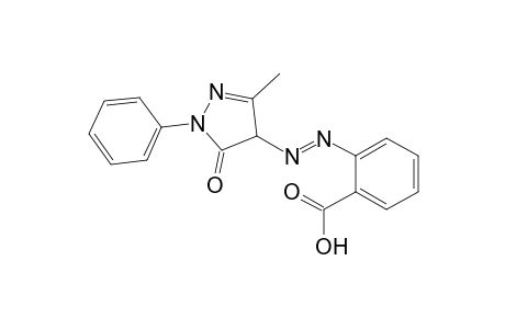 Benzoic acid, 2-[2-(4,5-dihydro-3-methyl-5-oxo-1-phenyl-1H-pyrazol-4-yl)diazenyl]-