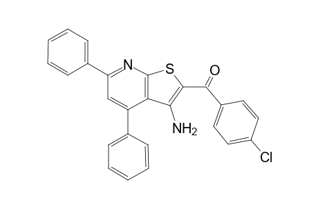 Methanone, (3-amino-4,6-diphenylthieno[2,3-B]pyridin-2-yl)(4-chlorophenyl)-