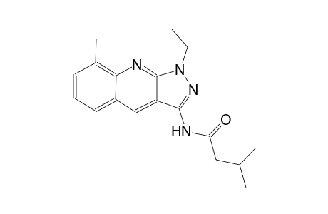 N-(1-ethyl-8-methyl-1H-pyrazolo[3,4-b]quinolin-3-yl)-3-methylbutanamide