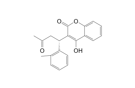 (S)-4-Hydroxy-3-[1-(2-methylphenyl)-3-oxobutyl]-chromen-2-one