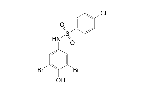 4-Chloro-N-(3,5-dibromo-4-hydroxyphenyl)benzenesulfonamide