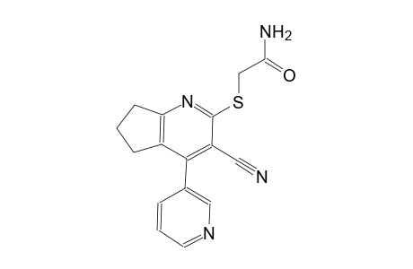 2-{[3-cyano-4-(3-pyridinyl)-6,7-dihydro-5H-cyclopenta[b]pyridin-2-yl]sulfanyl}acetamide