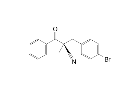 (S)-2-(4-bromophenylmethyl)-2-methyl-3-oxo-3-phenylpropanenitrile