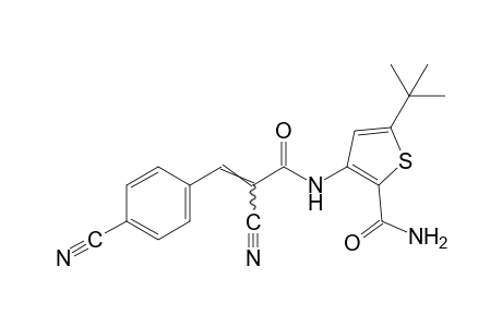 5-tert-BUTYL-3-(p,alpha-DICYANOCINNAMAMIDO)-2-THIOPHENECARBOXAMIDE
